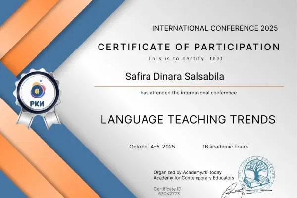 Сафира — преподаватель индонезийского языка 5