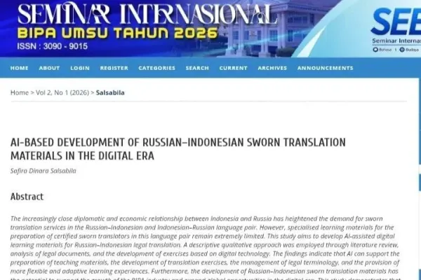Сафира — преподаватель индонезийского языка 7
