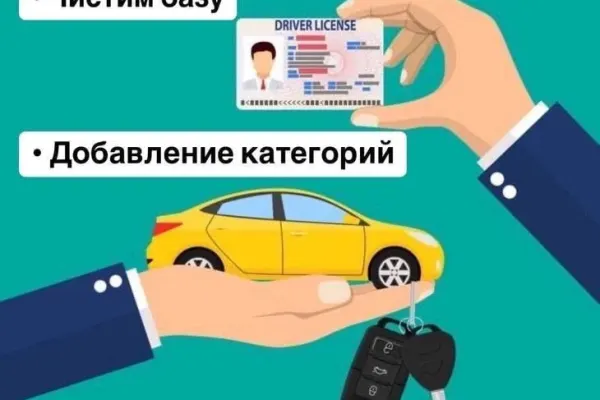 Помощь в получении водительского удостоверения