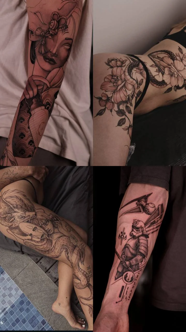 Татуировки любой сложности