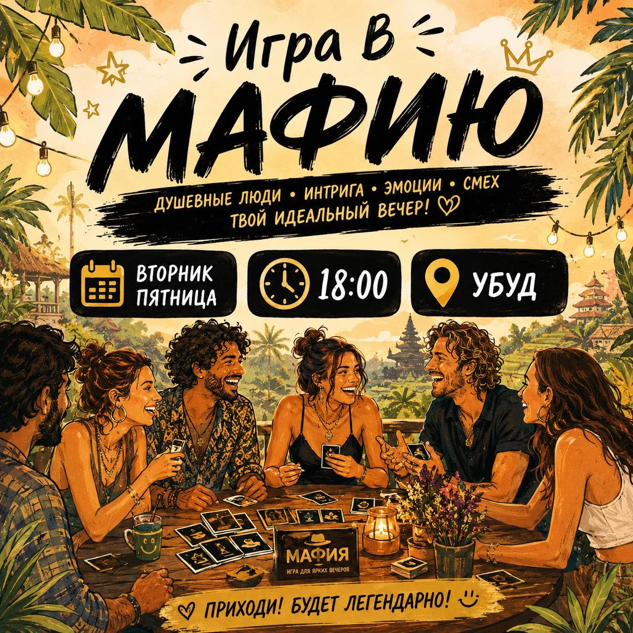 Игровой вечер в Убуде