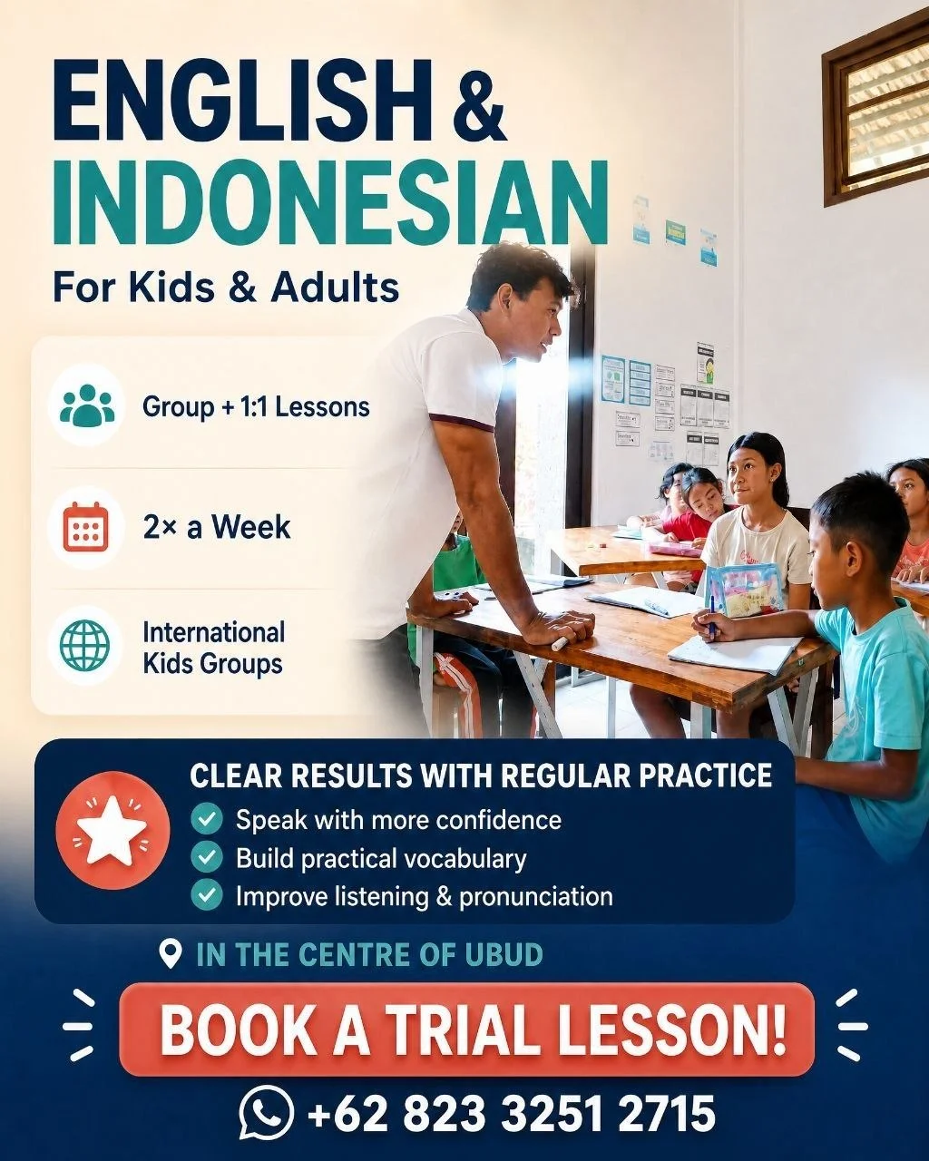 English and Indonesian classes