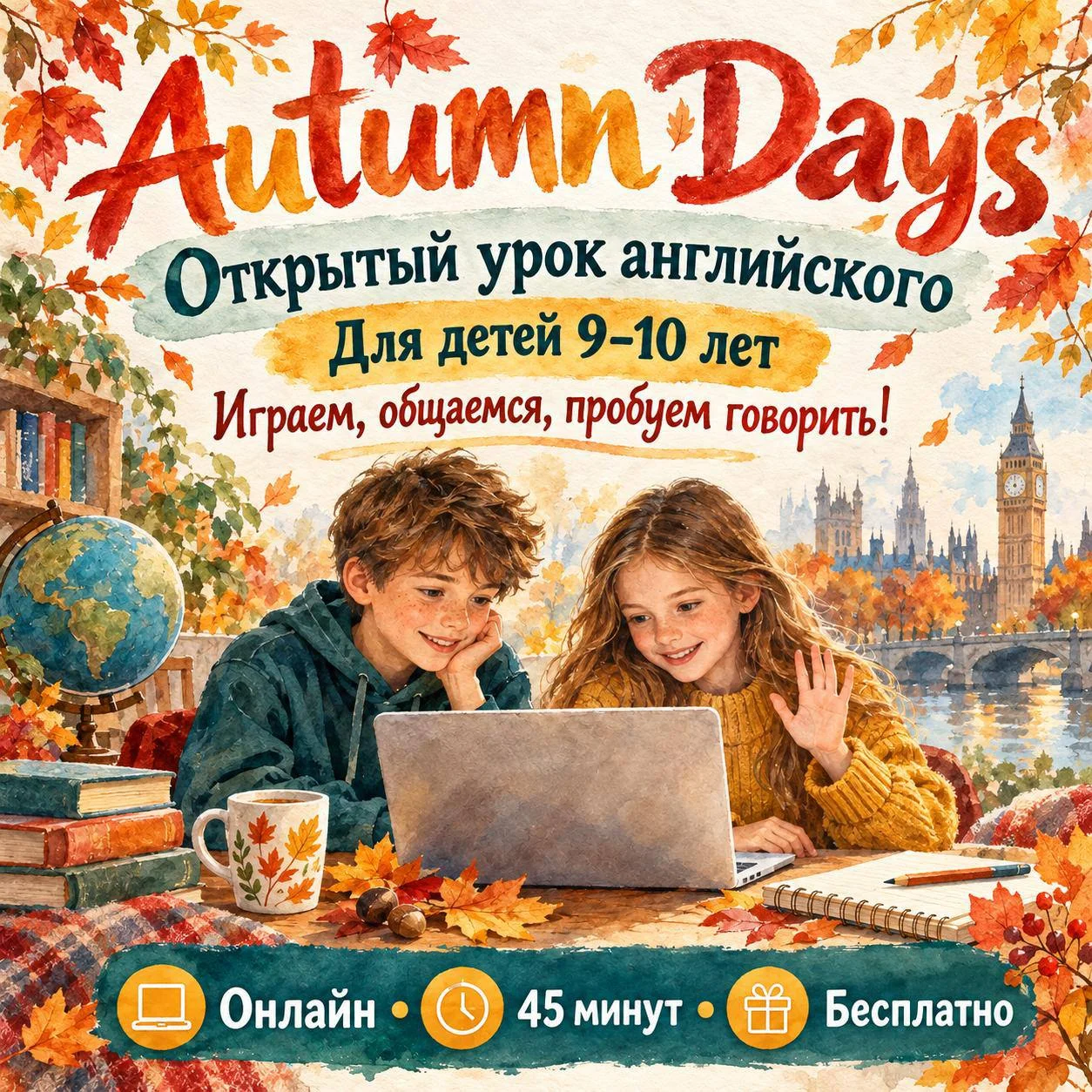 Lifespeak English — открытый онлайн-урок «Autumn Days»