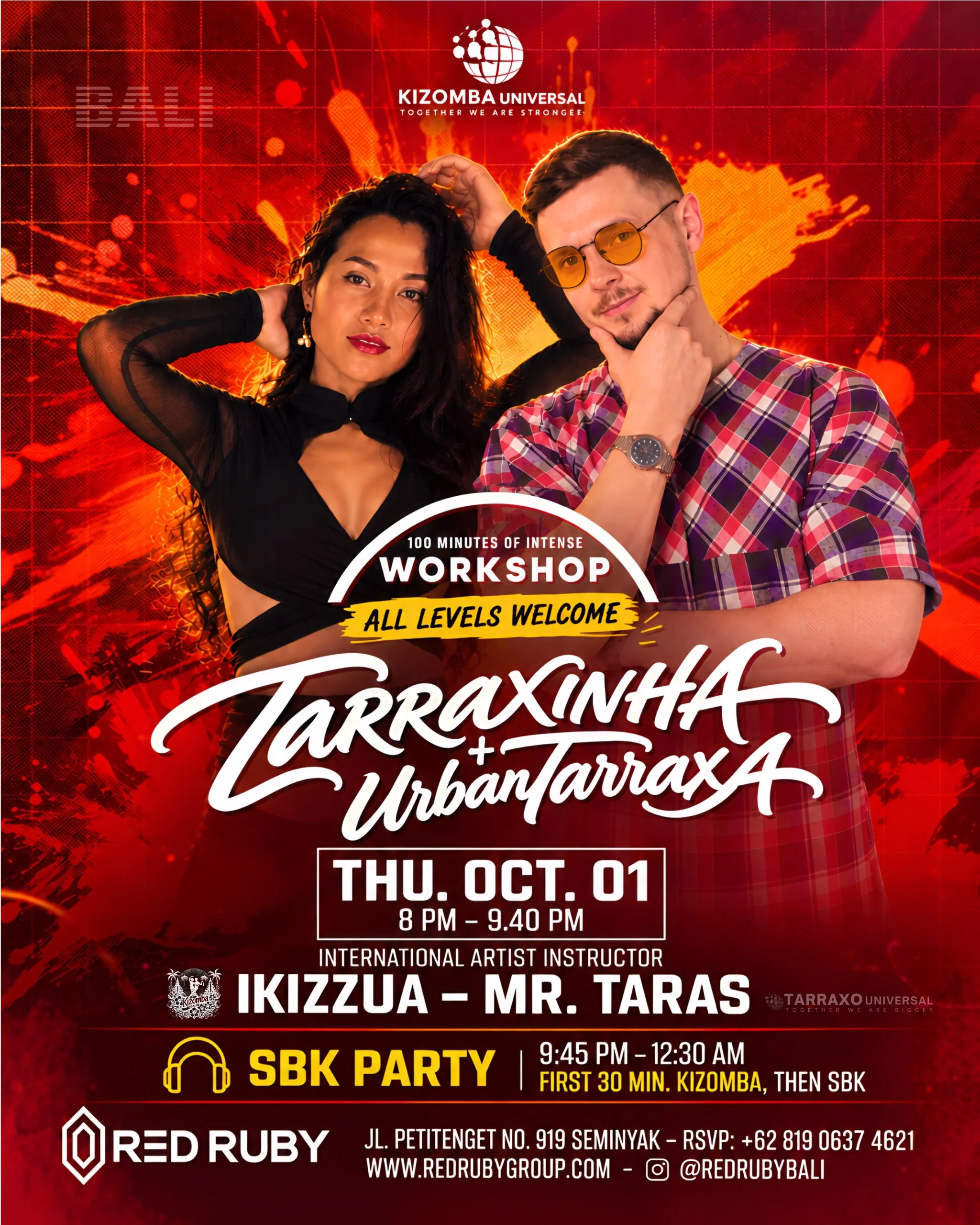 TARRAXINHA + UrbanTarraxA Workshop & Social Dance Party
